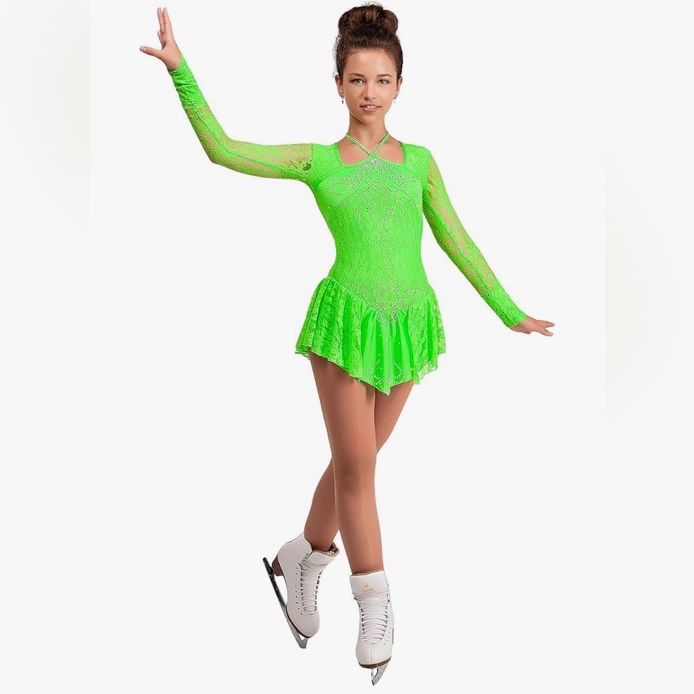 SG Moda FIGURE SKATING DRESS ITALIAN FABRIC GENTLY USED.